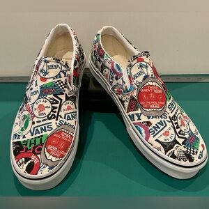 Vans Classic Slip-On Sticker Mash-Up Men’s 9.5